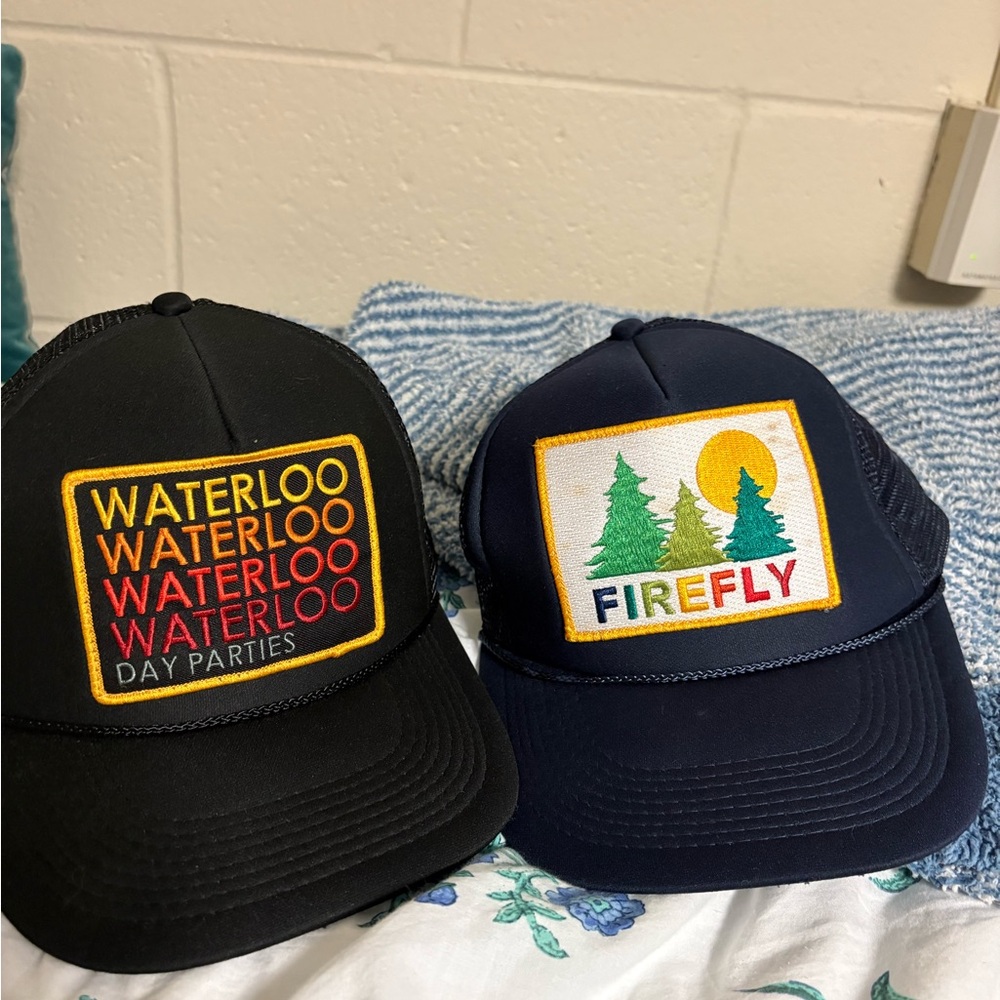 Aviator Nation Black and Navy Trucker Hats! Will sell separately just comment!